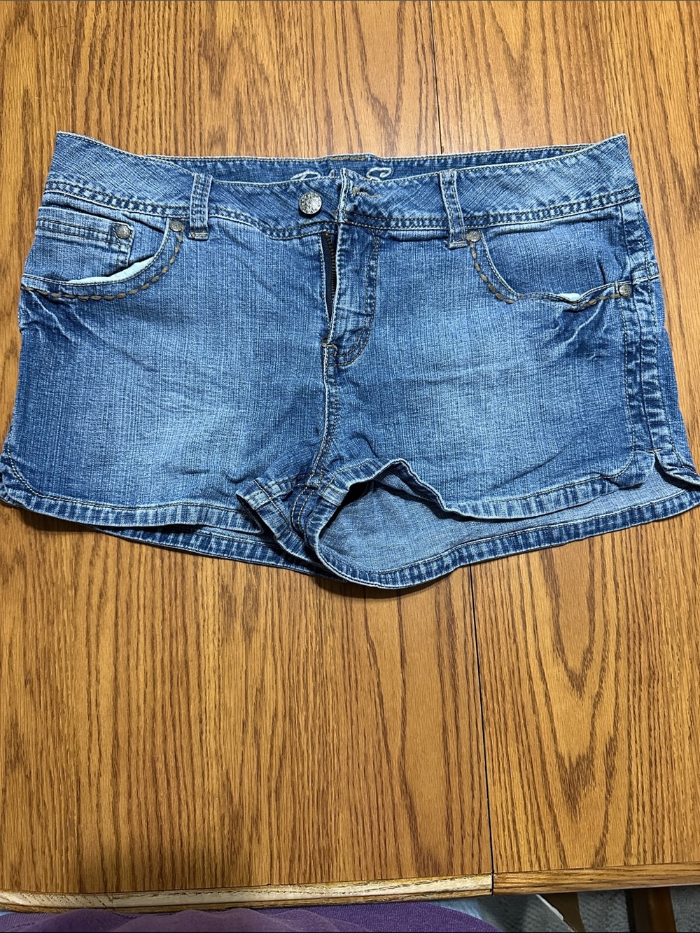 Blue Spice Medium Blue Denim Jean Shorts